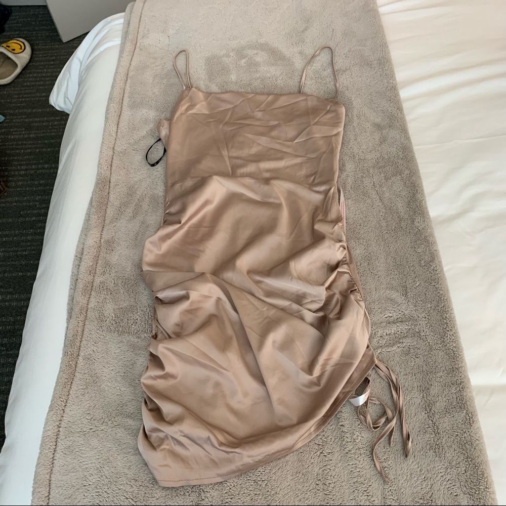 SATIN MINI DRESS
